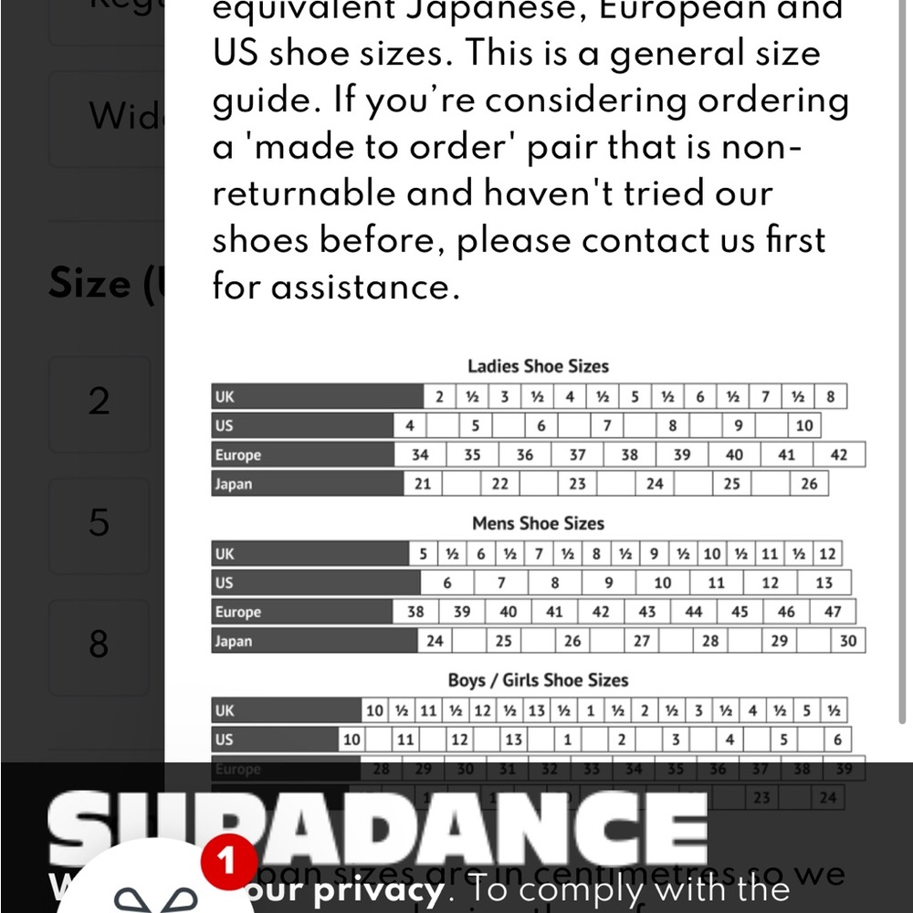 Supadance Ballroom Practice Shoes Sandals Size 5 wide - Picture 9 of 10